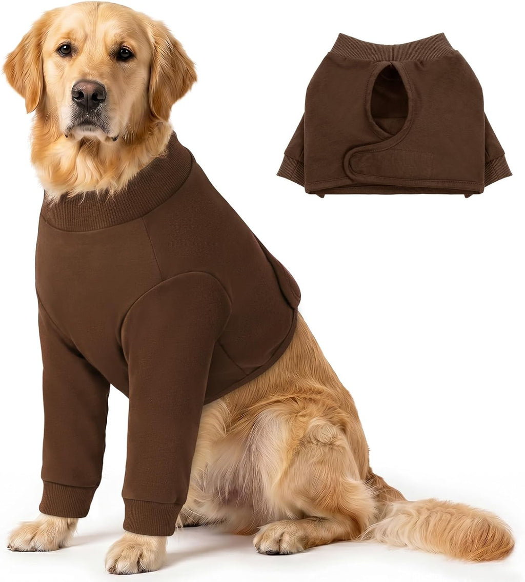 Queenmore Dog Surgery Recovery Sleeve Front Legs, Breathable Dog Recovery Sleeve, Elbow Protector Pet Cone Alternative After Surgery, Green, M - Image 10