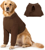 Queenmore Dog Surgery Recovery Sleeve Front Legs, Breathable Dog Recovery Sleeve, Elbow Protector Pet Cone Alternative After Surgery, Green, M - Image 10