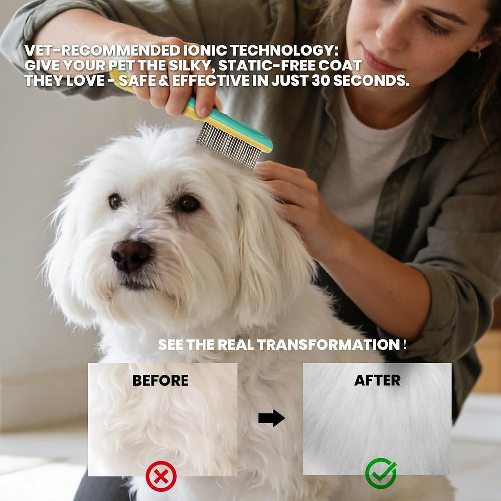 Smoothway electric flea comb showing red light inspection mode