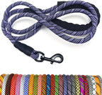 MayPaw Heavy Duty Rope Dog Leash, 3/6/8/10/12/15/20/30 FT Nylon Pet Leash, Soft Padded Handle Thick Lead Leashes for Large Medium Dogs (Blue Black, 1/2" * 8') - Image 9