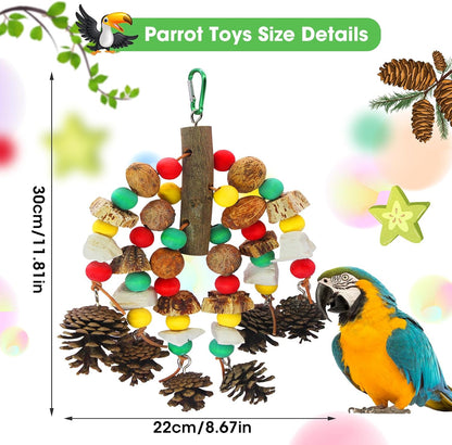 Sturdy metal attachment hook on the premium imported bird cage bite accessory