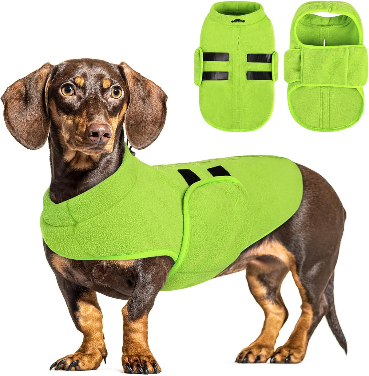 Queenmore Small Dog Sweaters, Soft Fleece Vest Pullover Dog Jacket with Leash Hole, Warm Winter Pet Clothes Cold Weather Doggy Dachshund Sweater for Medium Dogs Cats Boy or Girl (Lavender, S) - Image 14
