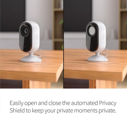 Side profile of Arlo Essential HD security camera for home