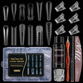 Sutokaka 288 Pieces Polygel Nail Form Kit complete set with tools.