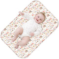Phoebus Baby diaper changing pad front view showing the elegant floral pattern.