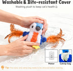 Zeepet electronic chirping bird toy with built in smart timer for solo play.