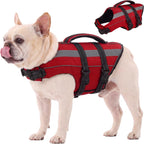 FUAMEY Dog Life Jacket, Dogs Swim Vest with Reflective Strips, Pet Flotation Swimsuit for Kayaking & Boating, Buoyancy for Puppy Doggy, Pink, S - Image 14