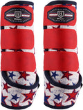 Harrison Howard horse sport medicine front boots showcasing patriotic dream star design