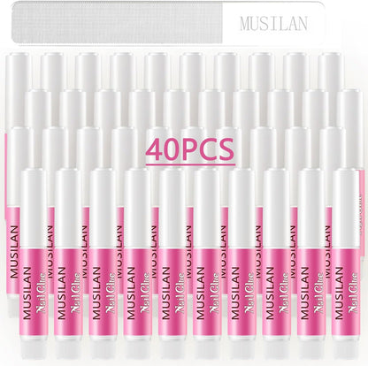 Musilan 40 piece nail glue set front view