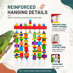 Zephyriel heavy duty bird toy stainless steel chain