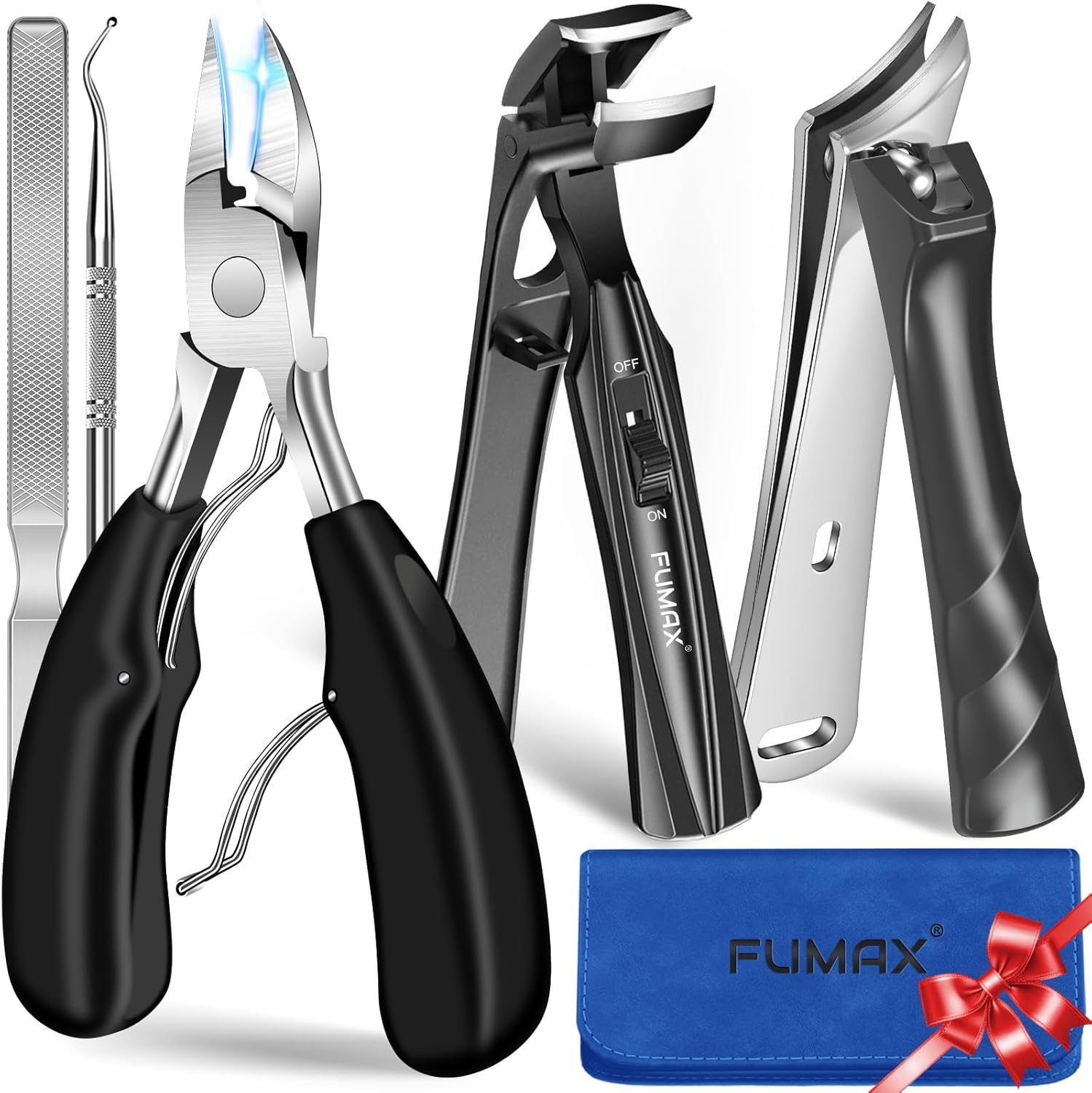 Fumax toenail clippers for thick nails front view