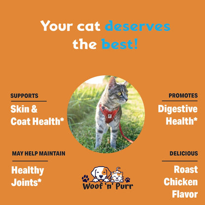 Liquid collagen supplement for cat skin and joint health