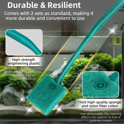 Two pieces of DaToo aquarium cleaning brushes displayed side by side.