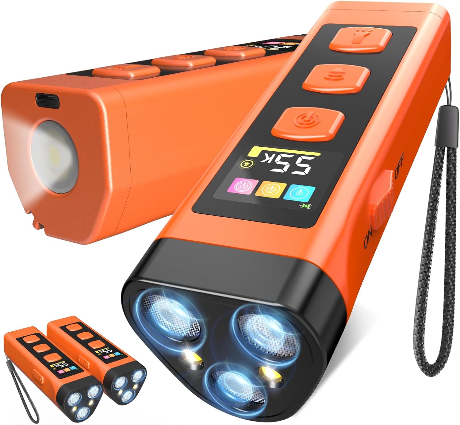 Dog Bark Deterrent Device, Color Display 2000 mAh Rechargeable Ultrasonic Anti-Barking Trainer with 4 Frequency Settings 25/30/40/55 kHz, 65ft Long-Range, Safe & Effective Alternative to Bark Collars - Image 9