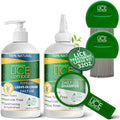 NatulabUSA Lice Treatment Kit front view showing shampoo and cream bottles.