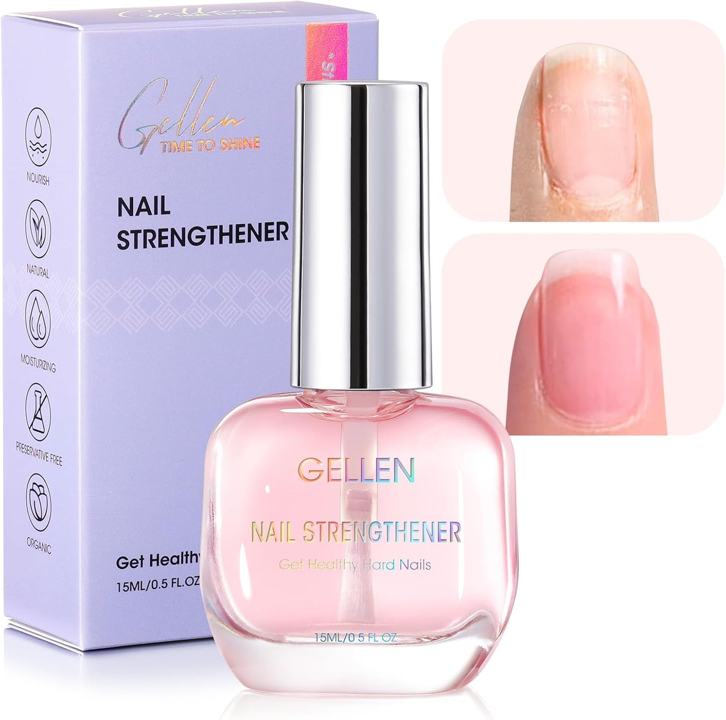 GELLEN Nail Strengthener 8 in 1 serum bottle front view