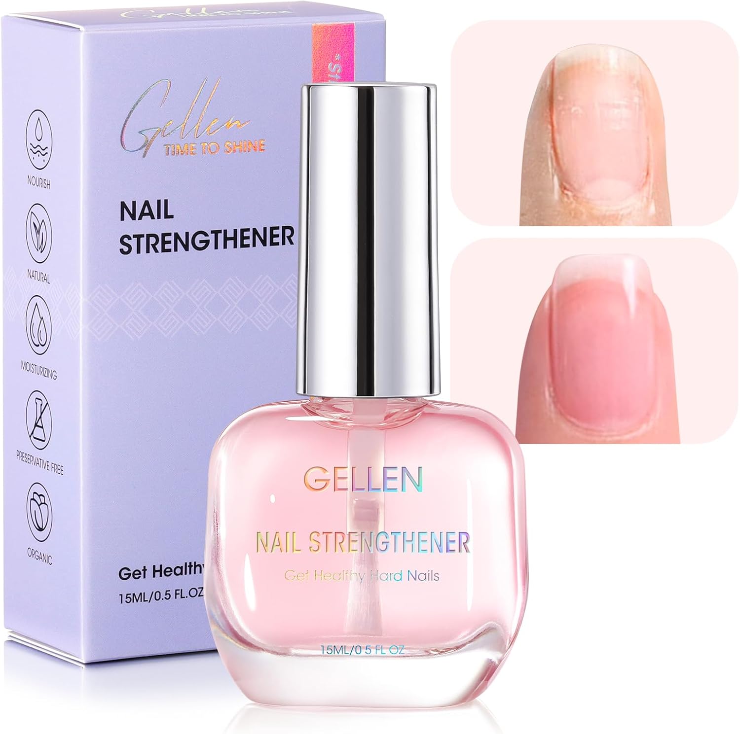 GELLEN Nail Strengthener 8 in 1 serum bottle front view