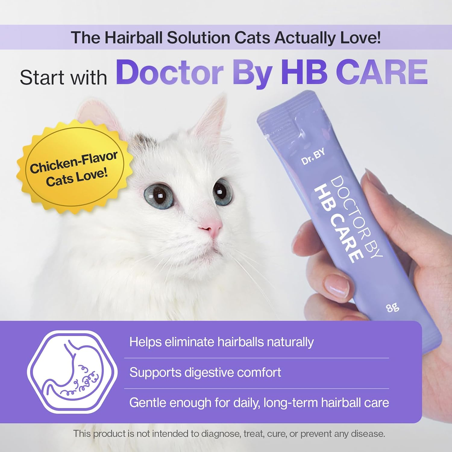 Doctor By chicken flavored cat hairball supplement ingredients list