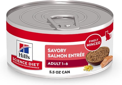 Hill's Science Diet Adult 1-6 Wet Cat Food Variety Pack, Savory Entre Turkey & Liver, Chicken, and Turkey, 5.5 oz. Cans, 12-Pack - Image 11