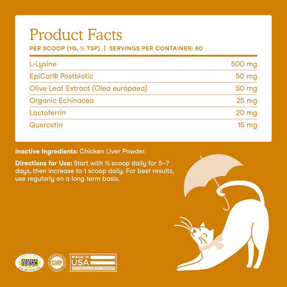 Premium imported cat eye health and inflammatory response supplement