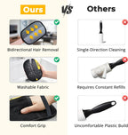 ZARAD static fur removing mitt lifting dog hair off clothes