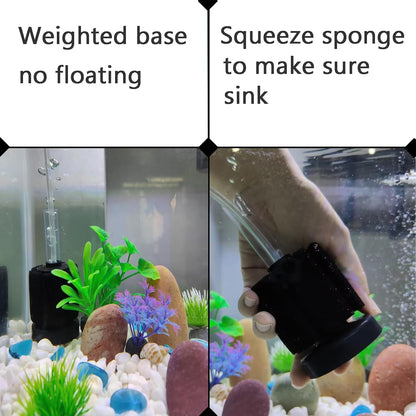 AQUANEAT air driven breeding tank sponge filter with non return valve