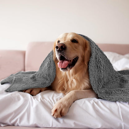 furrybaby Dog Blankets for Small Dogs, Puppy Small Fleece Blankets for Pets, Premium Cat Blanket, Sherpa Pet Blanket Washable for Pet Kitten Doggy (Grey, 24x32 in, S) - Image 15