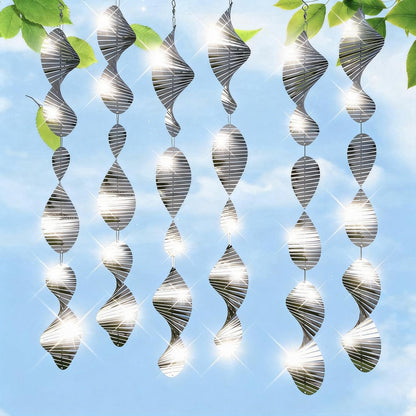 Chonovo bird deterrent reflective wind spinners set front view