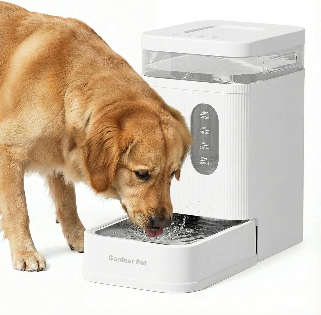 Gardner Pet 2.2 Gallon Automatic Dog Water Bowl Dispenser 8.5L Gravity Water Feeder with Stainless Steel Bowl & Maifan Stone Filter, BPA-Free for for Cats and Dogs (Black, 2.2 Gallon) - Image 15