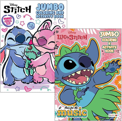 Disney Stitch Lilo and Stitch coloring and activity book set front view featuring premium kid entertainment artwork.