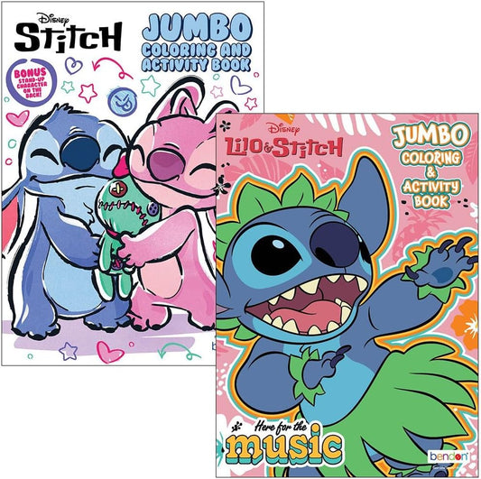 Disney Stitch Lilo and Stitch coloring and activity book set front view featuring premium kid entertainment artwork.