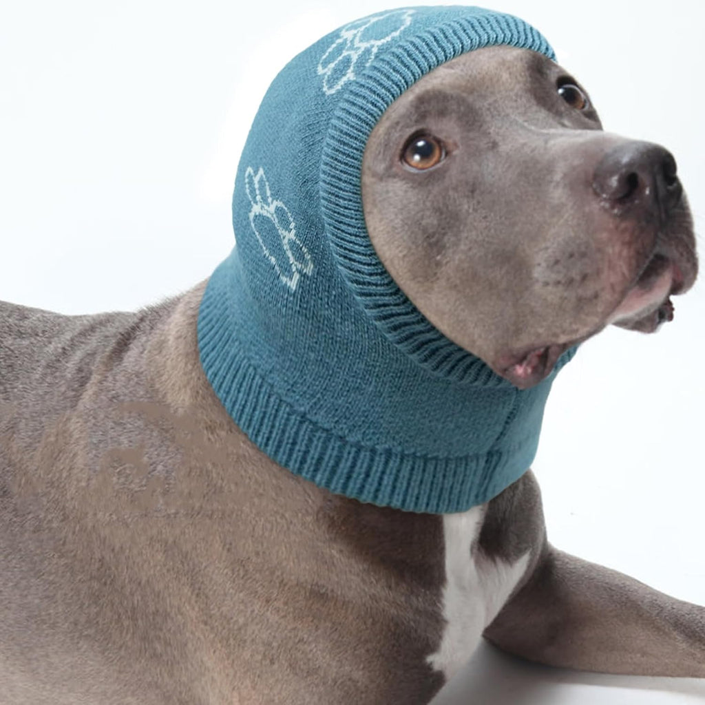Nanaki dog calming hoodie front view showing paw print design