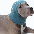 Nanaki dog calming hoodie front view showing paw print design