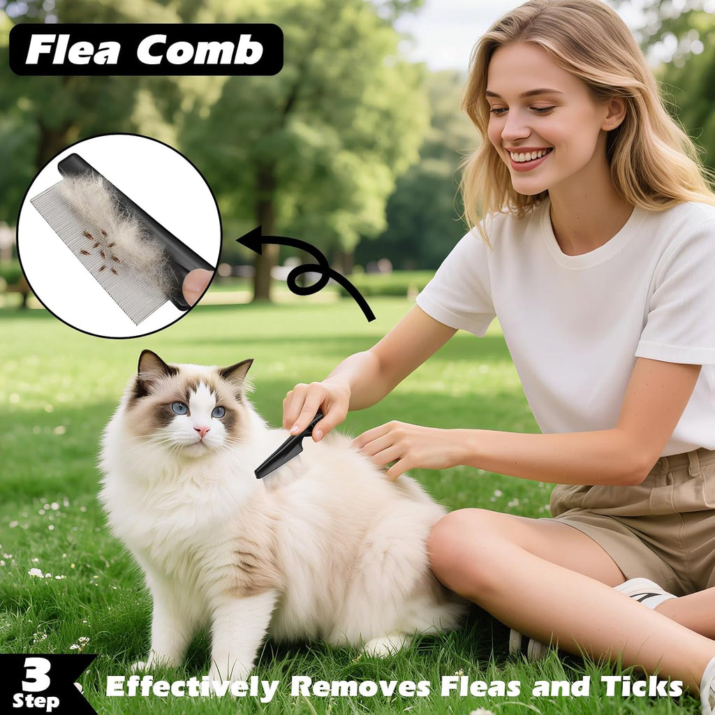 Professional pet grooming tool set for thick fur