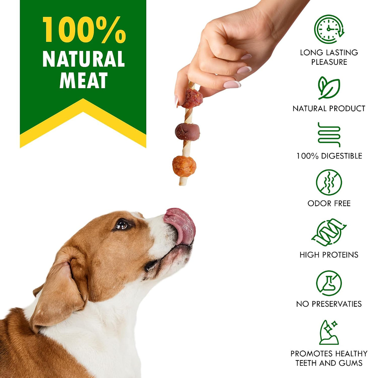 Beloved Pets grain free long lasting chew sticks for large and small dogs