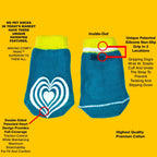 Senior dog wearing PawFlex non-slip traction control socks
