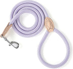 Mile High Life Dog Leash, Rope Leash with Genuine Leather Connection and Heavy Duty Metal Clasp, Great for Small Medium Large Dogs(Pink,48 Inch) - Image 14