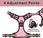 Nestroad pink pet vest harness with reflective strips