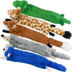 SHARLOVY Dog Squeaky Toys 5 Pack, Bubble Plush Puppy Teething Pet Toys, Crinkle No Stuffing Animals Dog Toy, Doggies Chew for Large Small Medium Breeds - Image 9