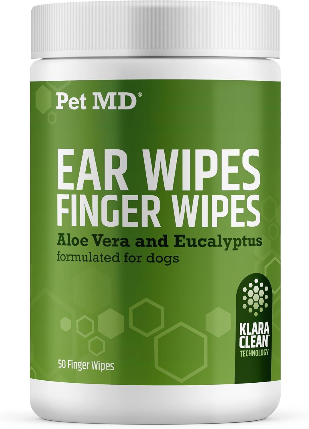 Group of Pet MD grooming products including ear wipes