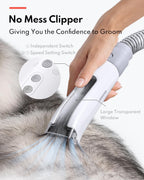 HomeRunPet professional pet clippers featuring ceramic and stainless steel blades with multiple guard combs