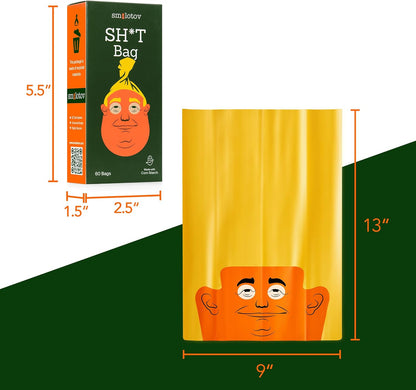 Thick leakproof cornstarch dog waste bags texture detail
