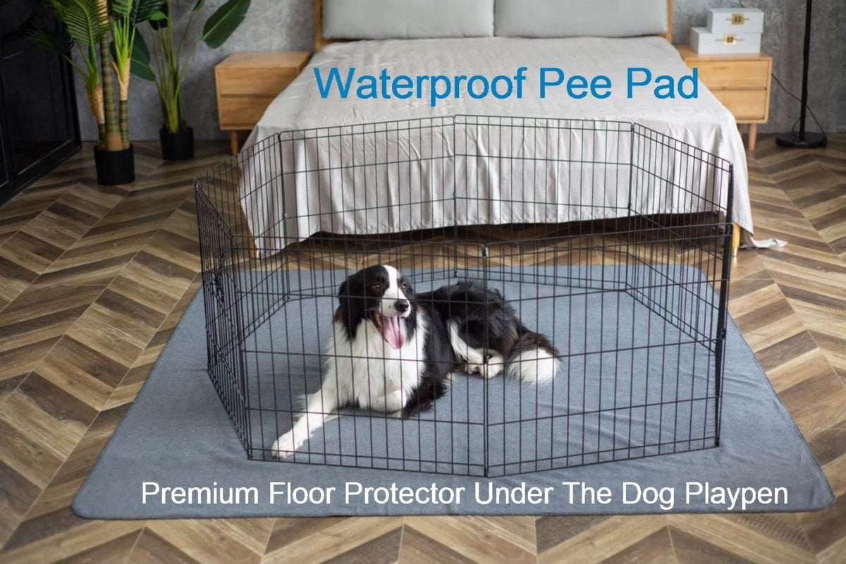Non-slip rubber backing of Peepeego pet mat