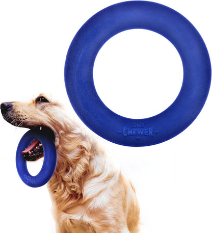 SuperChewer Tough Tug-of-War Flying Disc Toy | Lifetime Replacement | Strong Natural Rubber | Great Tug Disc Fetch Toy for Dogs | Ultra Durable Chew Toys for Aggressive Chewers | For All Breeds - Image 12