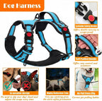 LOBEVE No Pull Dog Harness, Collar & Leash Set | Includes Dog Seat Belt, Collapsible Bowls & Poop Bag Dispenser. Ideal for Training, Walking, Hiking. Fits Small to Large Dogs(Pink-M) - Image 13