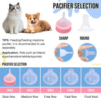 Premium puppy milk feeder bottle kit with replacement nipples and cleaning brushes