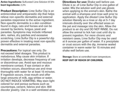 Pet skin care imported solution for horse ringworm and itching management