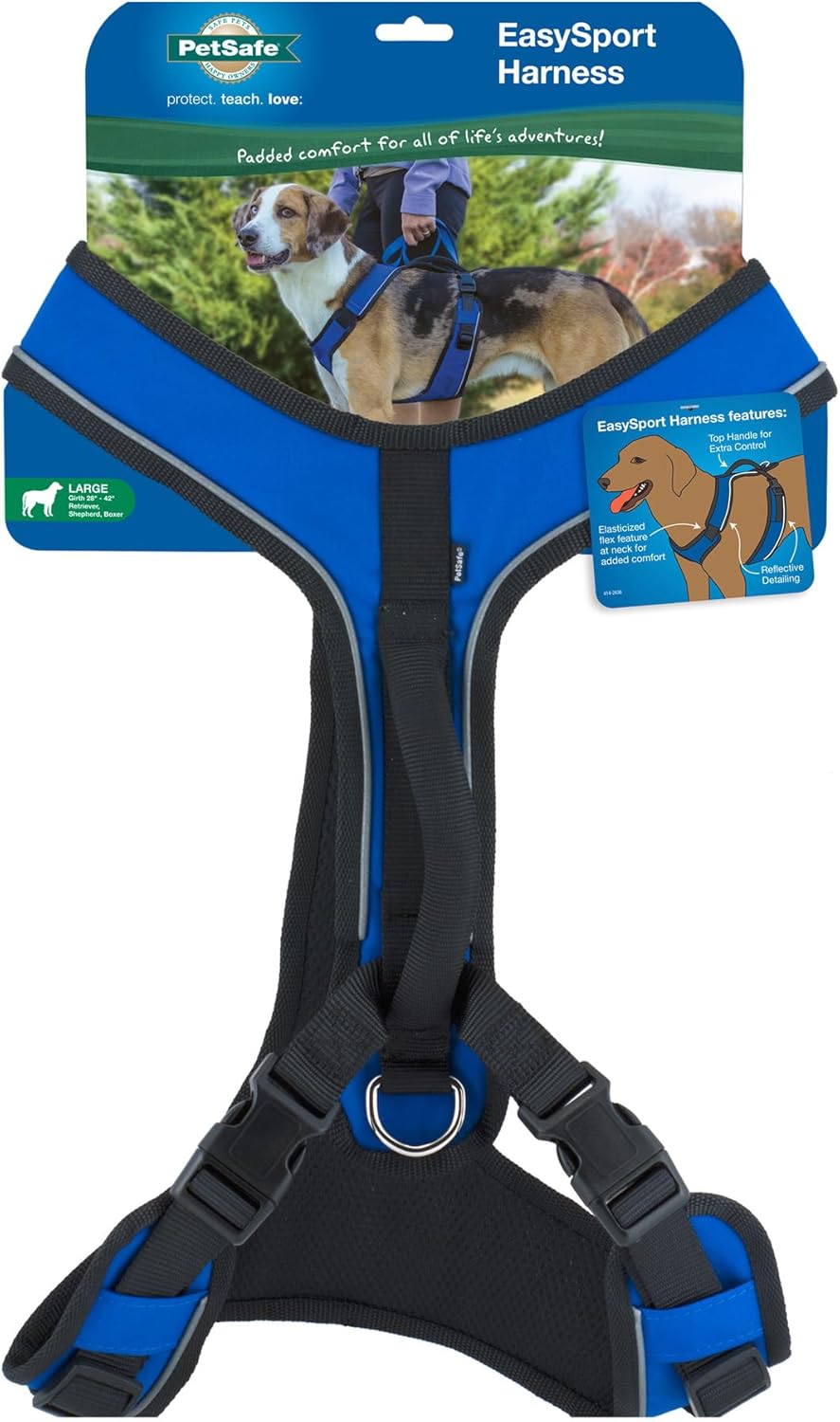 Rear leash attachment point on PetSafe EasySport harness