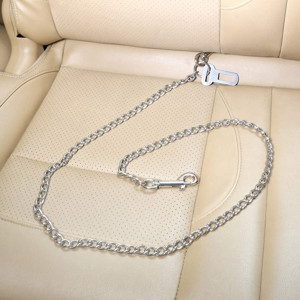 Double clip mechanism of Mogoko dog car leash