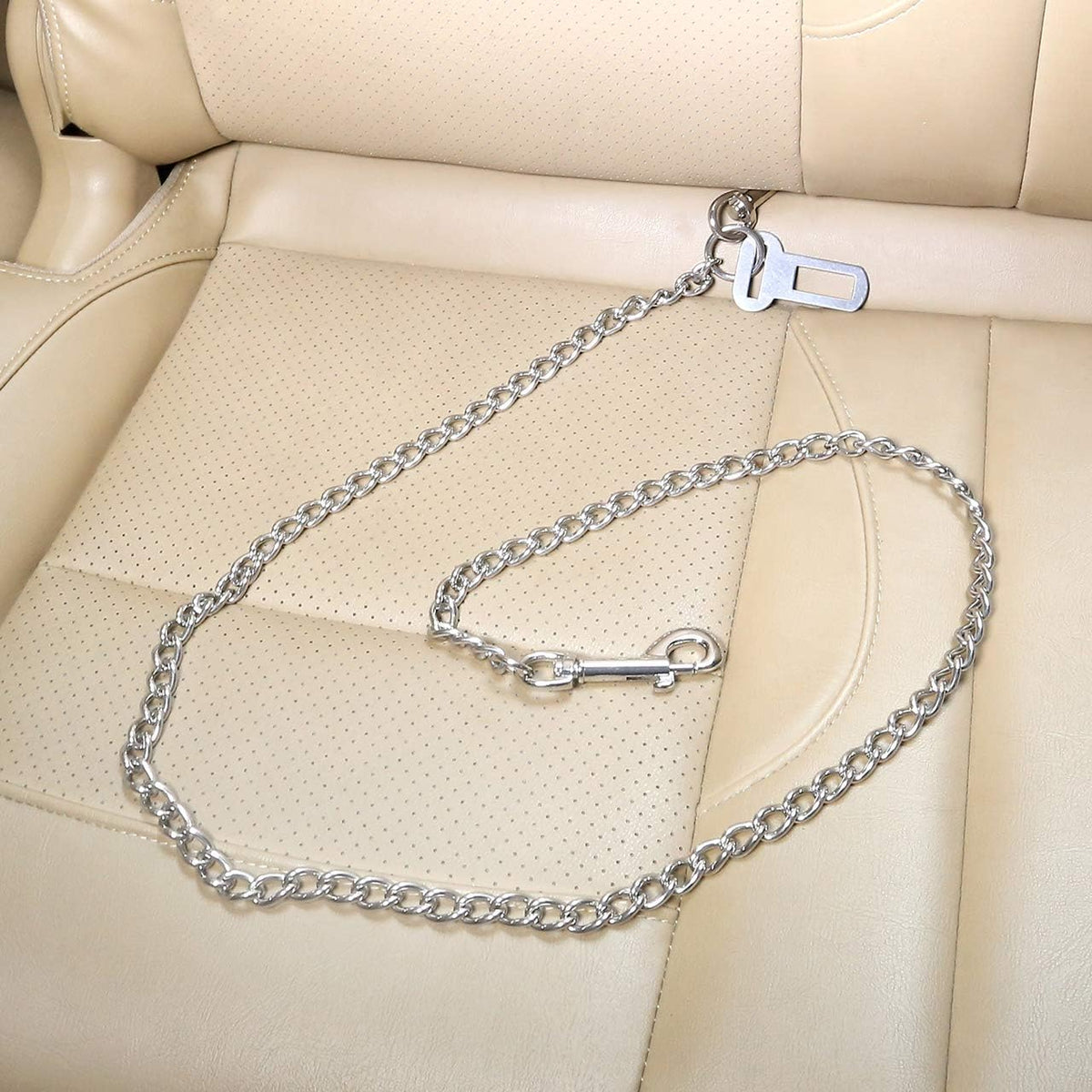 Double clip mechanism of Mogoko dog car leash